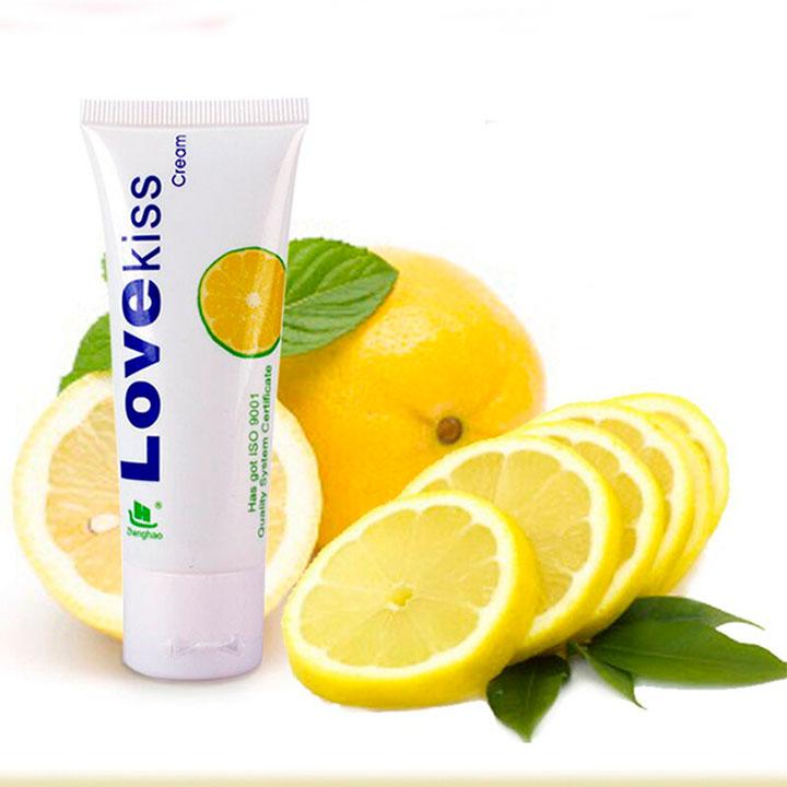 Лубрикант на водной основе" Love Kiss Cream" 50 мл - Лимон – Интимная смазка