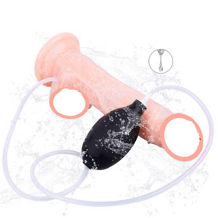 Фаллоимитатор с семяизвержением "Squirt Extreme Dildo" - 21*4 см - Телесный — изображение 2