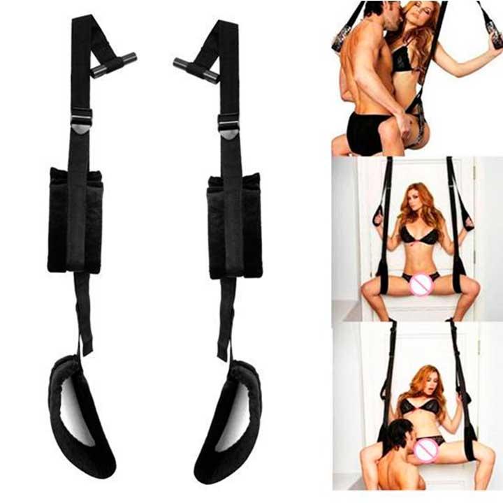 Секс-гойдалка на дверях Tentation Door Straps for Bad - Чорний- Садо-мазо - Зображення 2