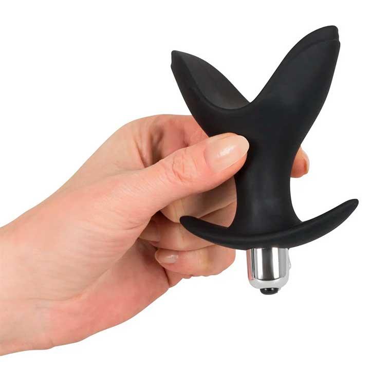Анальная пробка-расширитель с вибрацией Black Velvets Vibrating Anchor Plug L – Анальные игрушки — изображение 3