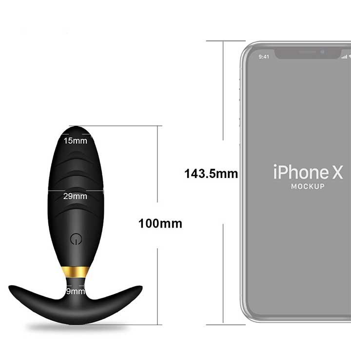 Анальна пробка "Svakom Primo Wine" з вібрацією і Д/У USB - Чорний - 2,9*10 см - Анальні іграшки - Зображення 3