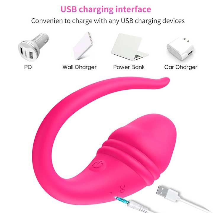 Смарт виброяйцо Love Spouse USB 9 режимов - Фиолетовый – Смарт вибраторы — изображение 8