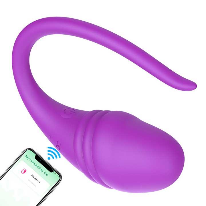 Смарт виброяйцо Love Spouse USB 9 режимов - Фиолетовый – Смарт вибраторы