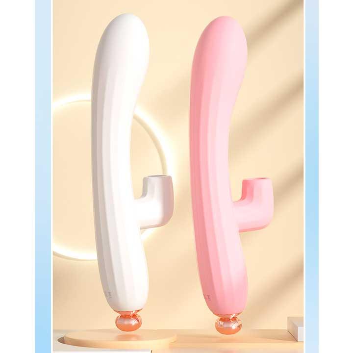 Вакуумный вибратор-кролик LILO "Emily" USB - Розовый – Вибраторы — изображение 3