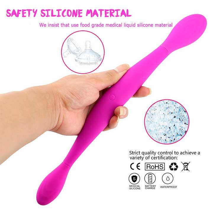 Двосторонній гнучкий вібратор Toy Joy Infinity Double Dildo - Рожевий - Вібратори - Зображення 7