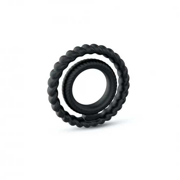 Ерекційне кільце подвійне "Dorcel DUAL RING" - Чорний