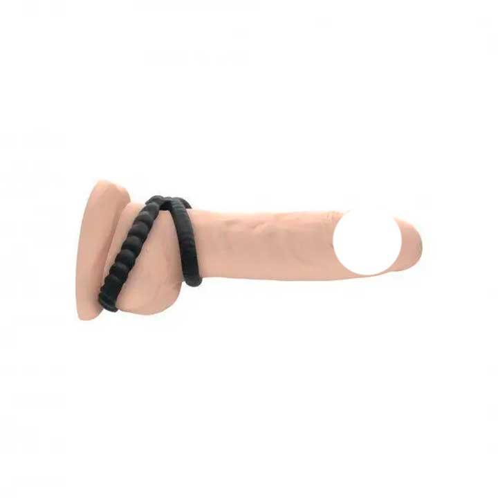 Ерекційне кільце подвійне "Dorcel DUAL RING" - Чорний - Зображення 2