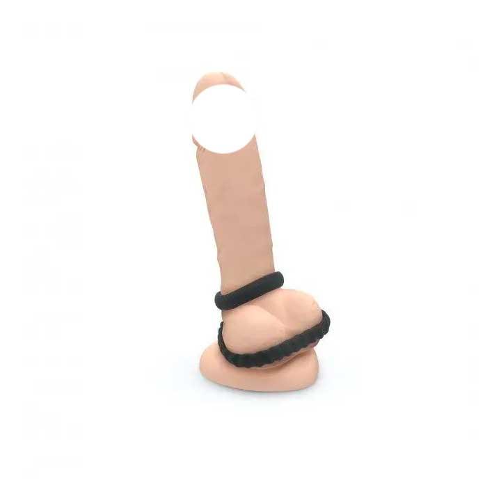 Ерекційне кільце подвійне "Dorcel DUAL RING" - Чорний - Зображення 4