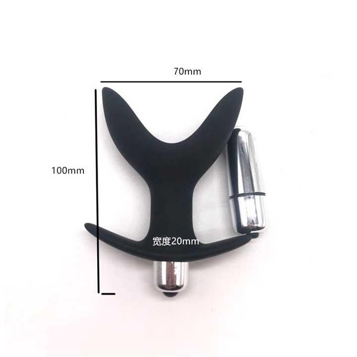 Анальная пробка-расширитель с вибрацией Black Velvets Vibrating Anchor Plug L – Анальные игрушки — изображение 2