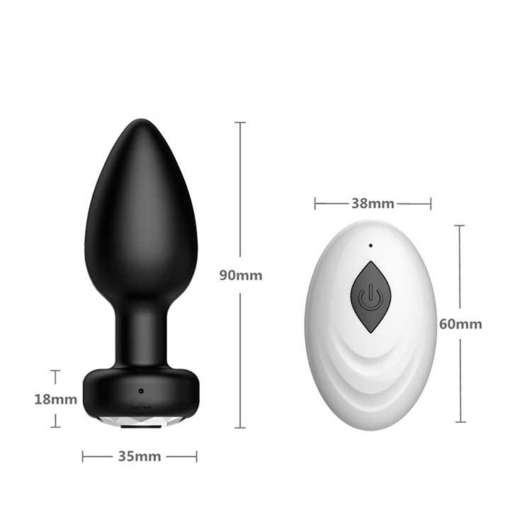 Анальная пробка Magic Motion Equinox USB с Д/У - Черный - 9*3,5 см - Анальные игрушки — изображение 3