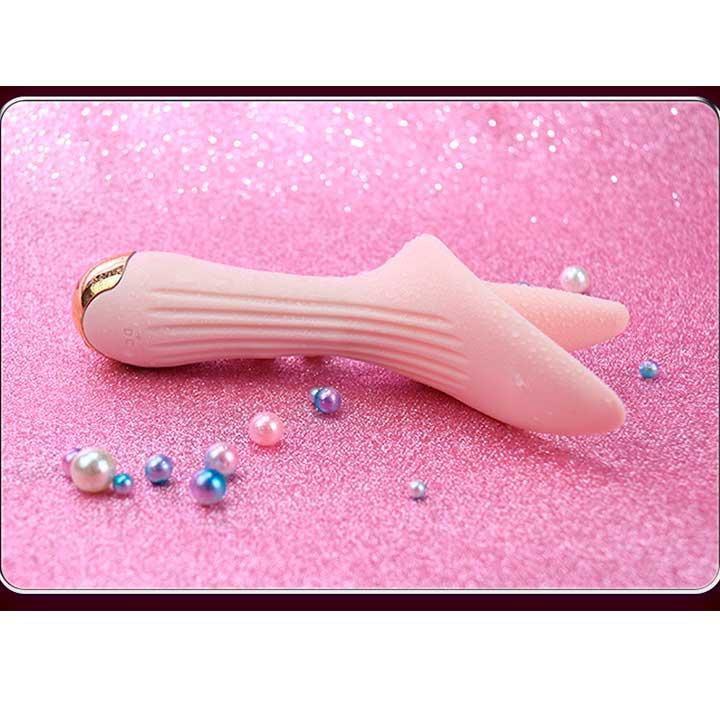 Вібратор лізун Flower Tongue USB - Світло-рожевий - Вібратори - Зображення 4