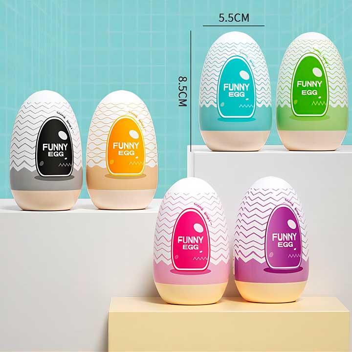 Набір мастурбаторів Funny Egg 6 шт. - Зображення 5