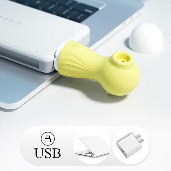 Клиторальный вакуумный вибратор Wo-sex Lilo (вуманайзер) USB - Розовый – Вибраторы — изображение 4