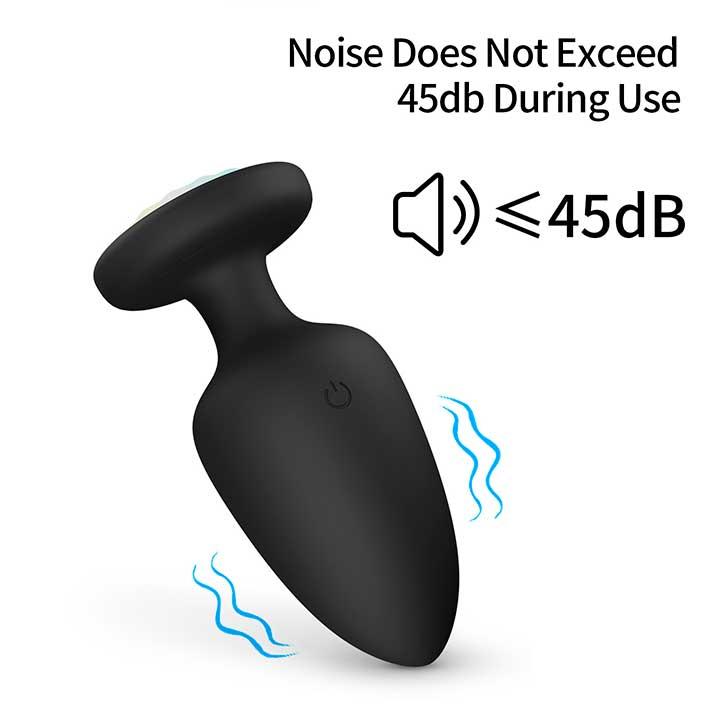 Світна анальна пробка з вібрацією 10X Light Up Rechargeable Anal Plug - 9,8*4,4 см - Анальні іграшки - Зображення 6