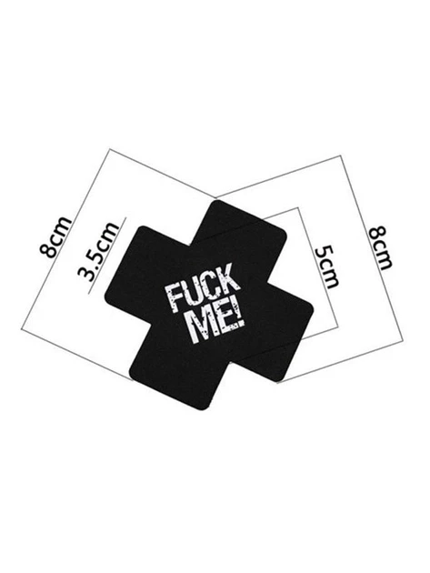 Вінілові наклейки на соски, що світяться, "Fuck Me!" - Садо-мазо - Зображення 5