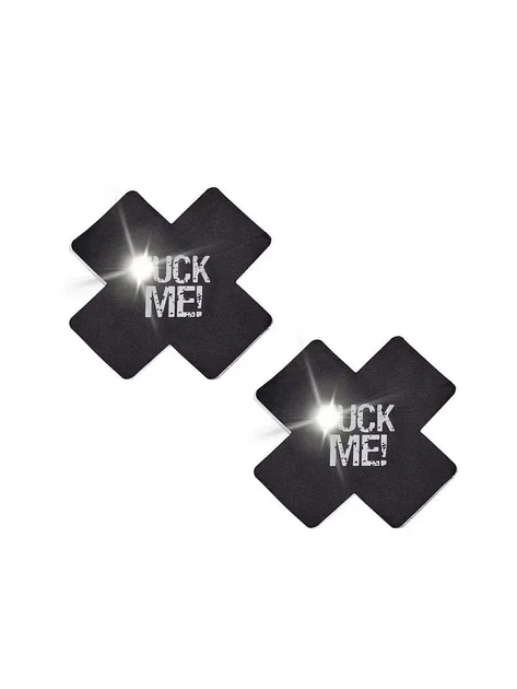 Вінілові наклейки на соски, що світяться, "Fuck Me!" - Садо-мазо - Зображення 3