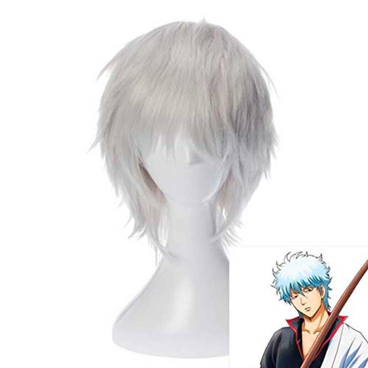 Перука чоловіча косплей аніме "Gintama" - Сірий - Зображення 2