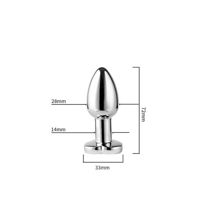 Сталева смарт анальна пробка, що світиться Magic Motion Equinox USB з Д/К - 7,2*2,8 см — Анальні іграшки - Зображення 5