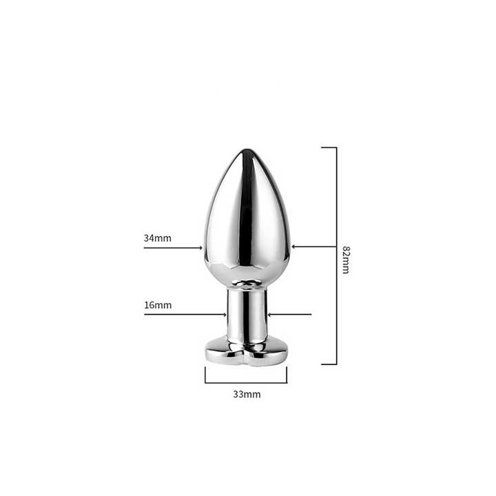 Сталева смарт анальна пробка, що світиться Magic Motion Equinox USB з Д/К - 8,2*3,4 см — Анальні іграшки - Зображення 8