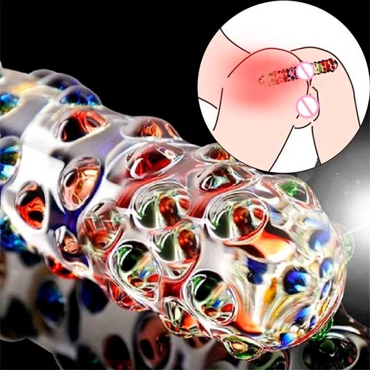 Стеклянный анально-вагинальный фаллоимитатор — изображение 2