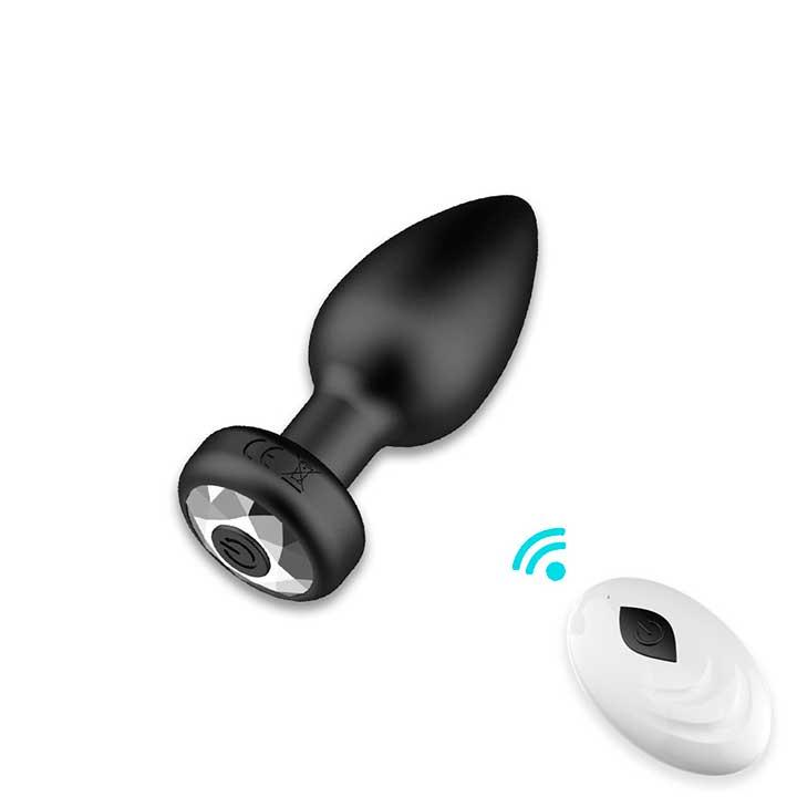 Анальная пробка Magic Motion Equinox USB с Д/У - Черный - 9*3,5 см - Анальные игрушки