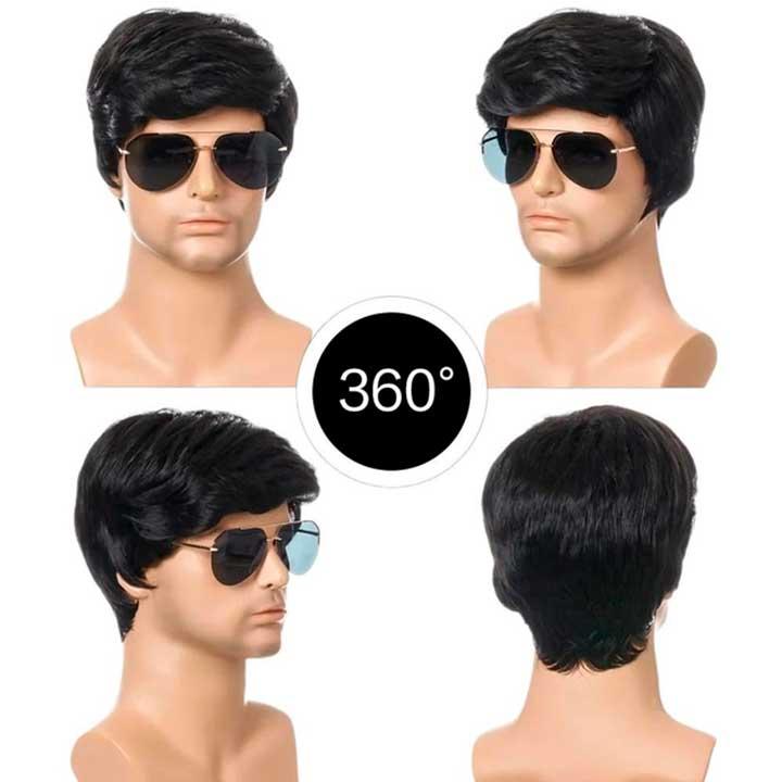 Парик мужской короткий Natural Black — изображение 4