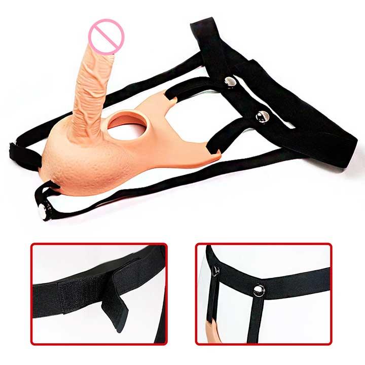 Анальный фаллоимитатор на ремне для двойного проникновения Lovetoy Vibrating Unisex 10 режимов вибрации — изображение 5
