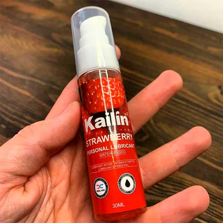 Съедобный лубрикант Kailin 30 мл Клубника — изображение 4