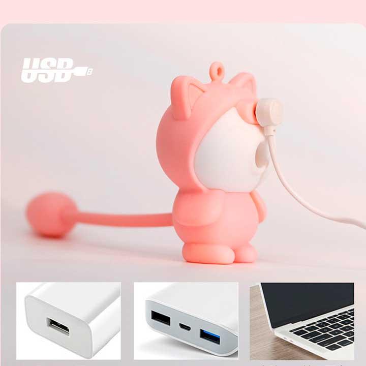 Двойной вакуумный вибратор "Роза" Valery (вакуумный стимулятор) USB - Розовый – Вибраторы — изображение 7