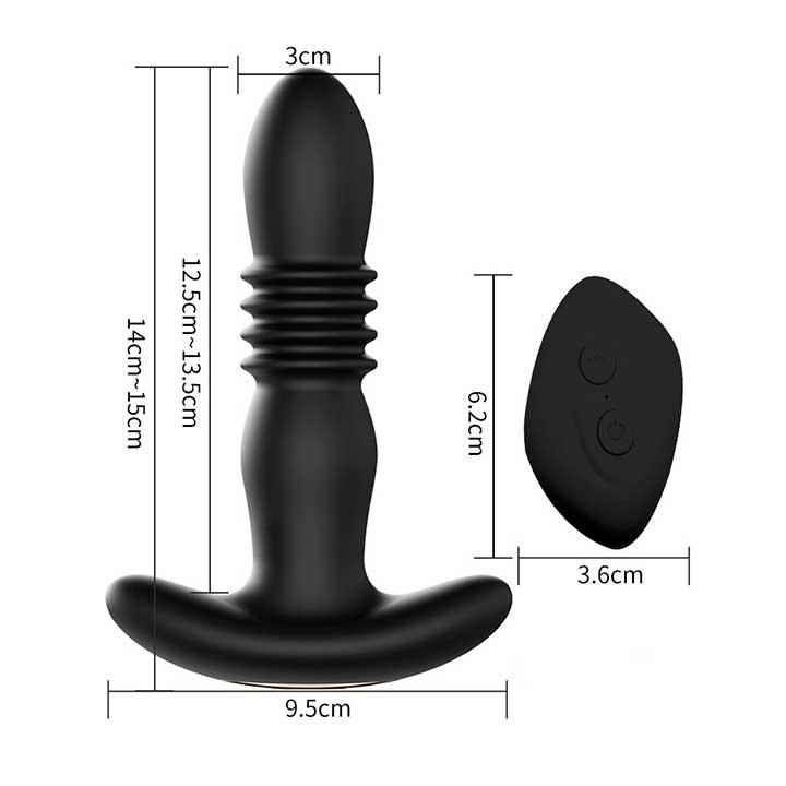 Анальная пробка "Svakom Primo Wine" с вибрацией и Д/У USB - Чёрный - 2,9*10 см – Анальные игрушки — изображение 3