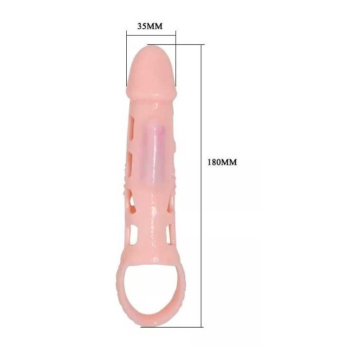 Насадка с вибрацией для увеличения пениса Crystal Skin Penishulle Vibro - Прозрачный — изображение 3