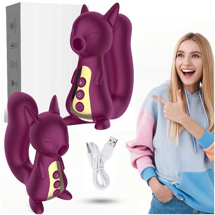 Вакуумный вибратор-кролик LILO "Emily" USB - Розовый – Вибраторы — изображение 6