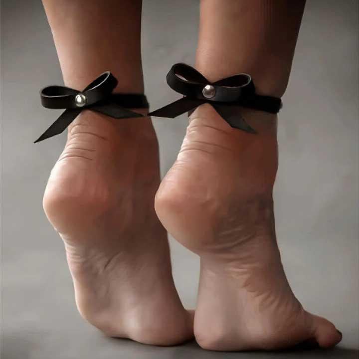 Жіночі браслети з бантиками на ноги SV Leather Ankle 2 шт.