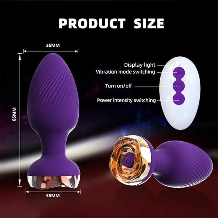 Анальная пробка Magic Motion Equinox USB с Д/У - Черный - 9*3,5 см - Анальные игрушки — изображение 3