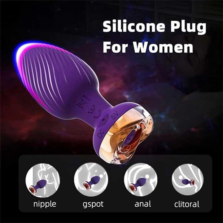 Анальная пробка Magic Motion Equinox USB с Д/У - Черный - 9*3,5 см - Анальные игрушки — изображение 2