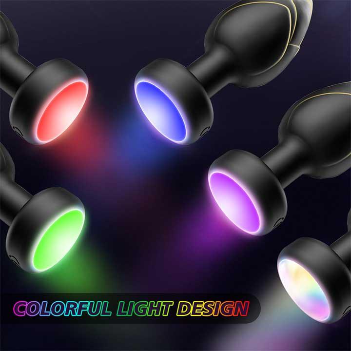 Анальна пробка що світиться з вібрацією і Д/К Light Anal Plug 3,5*9 см червоний — Анальні іграшки - Зображення 9
