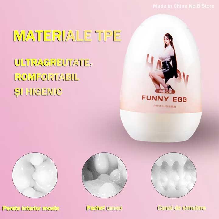 Яйце мастурбатор Funny Egg анус - Зображення 3