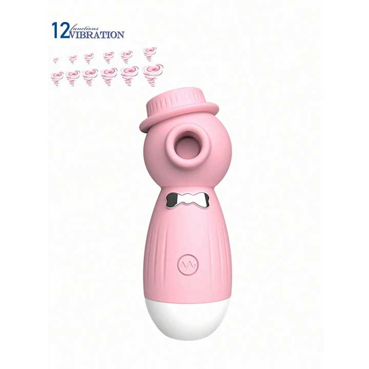 Кліторальний вакуумний вібратор в капелюшку Wo-sex Lilo USB - Рожевий - Зображення 7