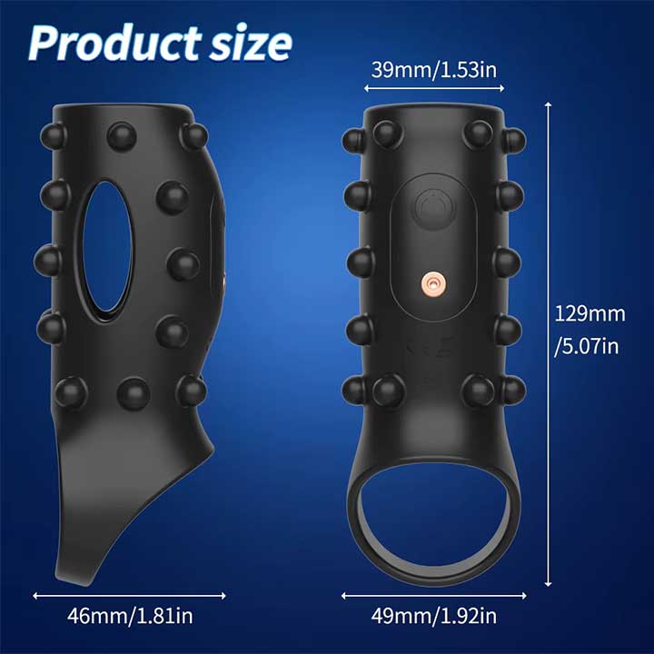 Насадка з вібрацією і шипами на пінис і мошонку Ultimate Couples Cage USB - Зображення 4