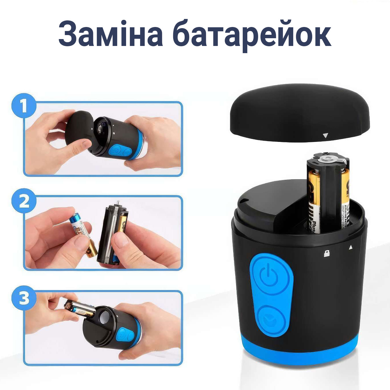 Помпа для збільшення члена електронна вакуумна BIGMAN Automatic 23 см Чорно-синя - Зображення 8