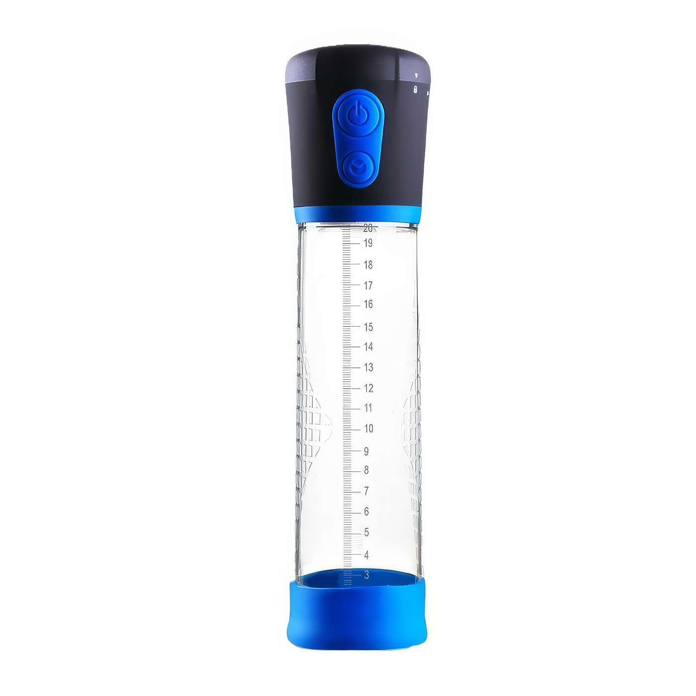 Помпа для збільшення члена електронна вакуумна BIGMAN Automatic 23 см Чорно-синя - Зображення 4