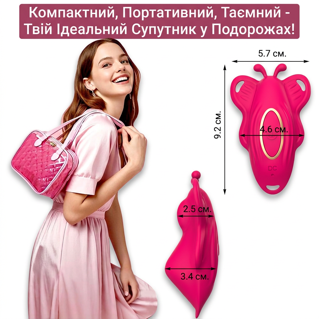 Силіконовий Smart вібратор-трусики LoveSpouse Panties безшумний з ремінцями 9 режимів Фіолетовий - Зображення 7