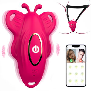 Силіконовий Smart вібратор-трусики LoveSpouse Panties безшумний з ремінцями 9 режимів Рожевий