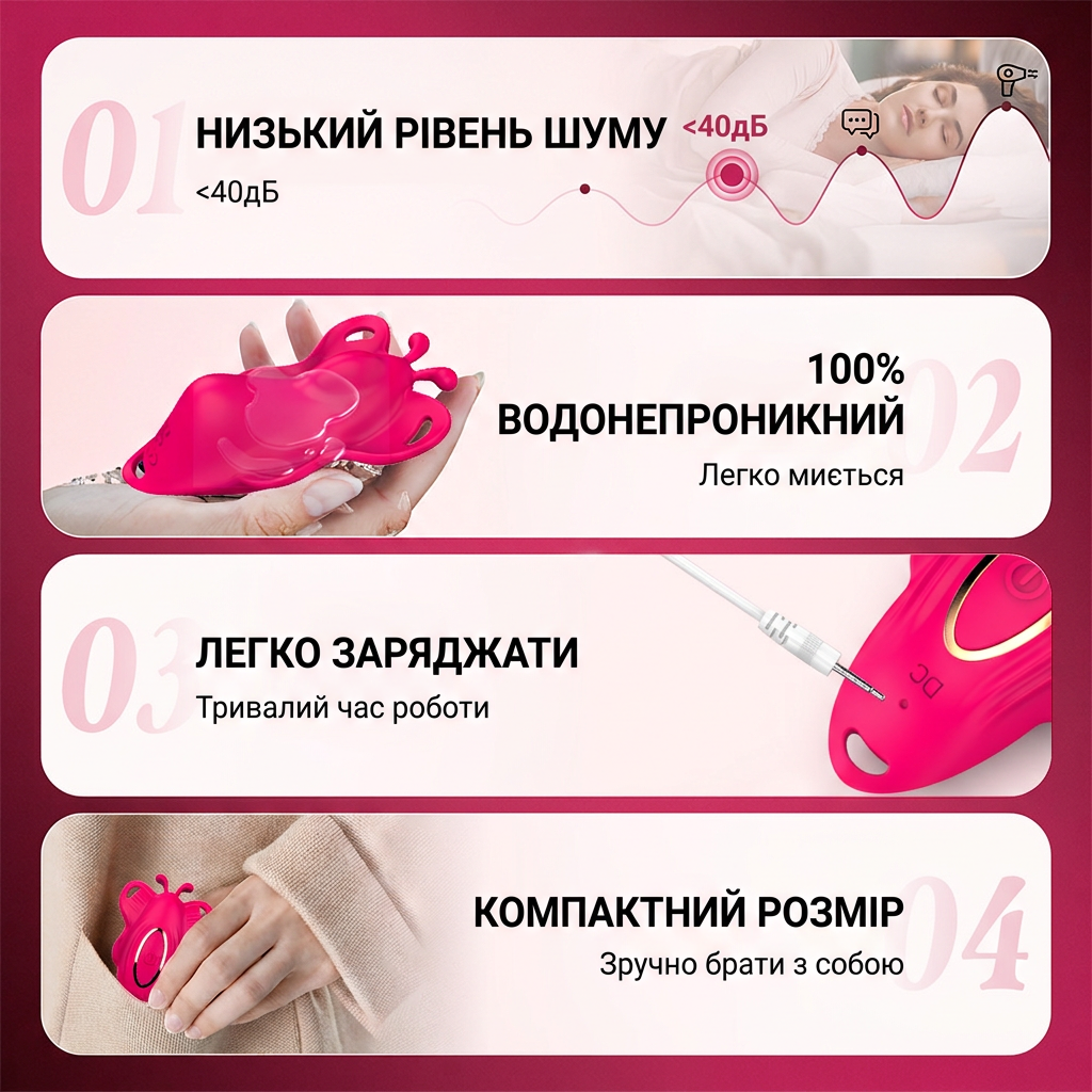 Силіконовий Smart вібратор-трусики LoveSpouse Panties безшумний з ремінцями 9 режимів Фіолетовий - Зображення 8