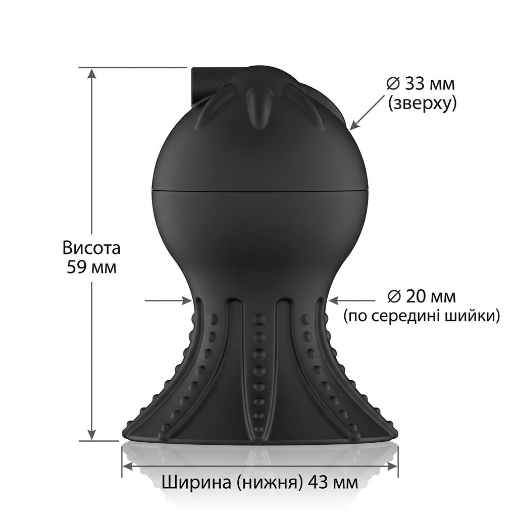 Вакуумний БДСМ електростимулятор для сосків з струмовим стимулятором 9x19 режимів медичний силікон - Зображення 7