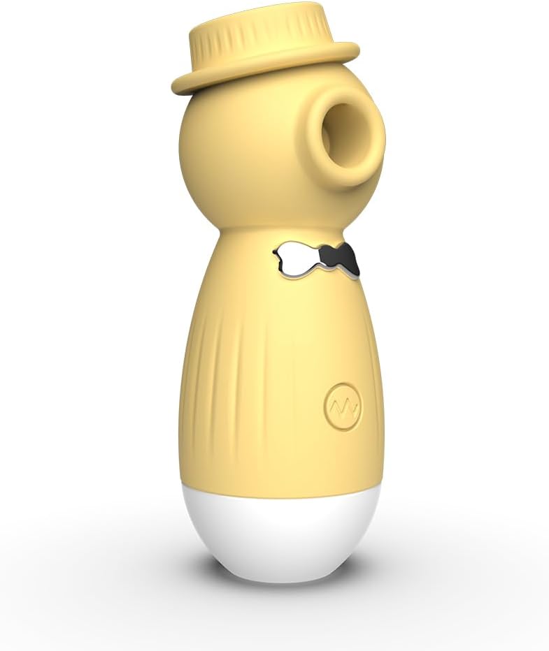 Кліторальний вакуумний вібратор в капелюшку Wo-sex Lilo USB - Лимонний