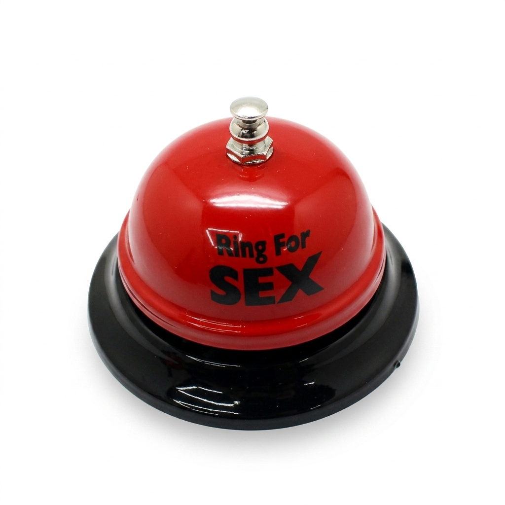 Дзвінок настільний для пар Ring for SEX для непристойних ігор Червоний